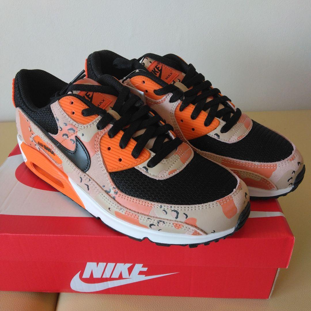 正規品 NIKE 90 PRM エアマックス プレミアム迷彩オレンジ黒ベージュ