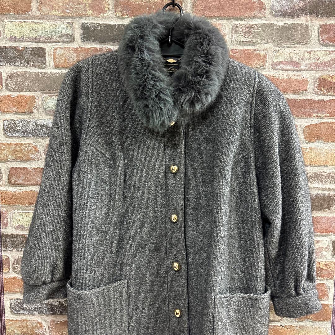 LEILIAN ウールコート ファー レディース アウターL leilian