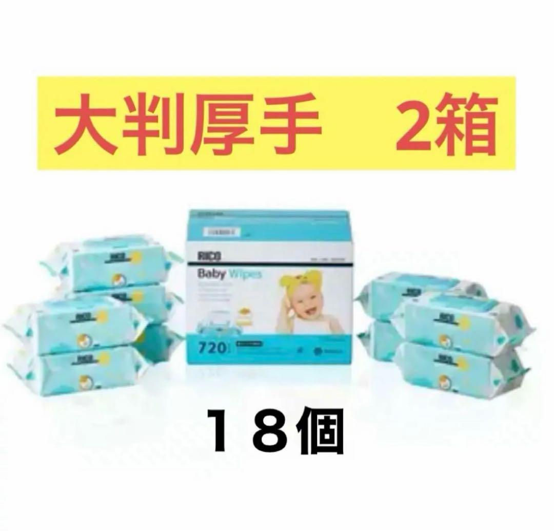 ウエットティッシュ　おしり拭き　大判厚手　カークランド　2箱　18個　新品　介護
