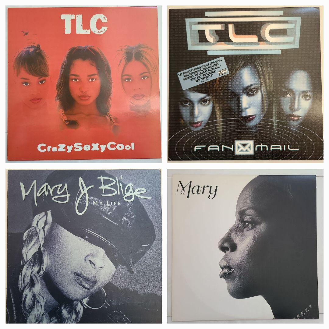 ★ＵＫ・ＵＳオリジナル盤★『ＴＬＣ＆メアリーＪ・ブライジ』ＬＰ４枚セット