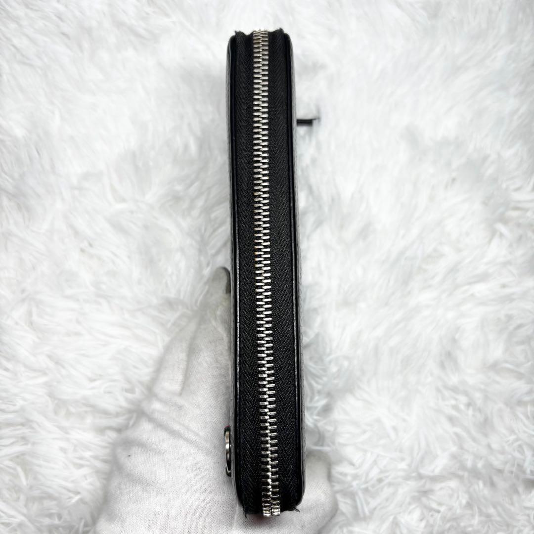 ✨美品✨ グッチ シェリーライン インターロッキング ラウンドジップ 黒 ✨美品✨ グッチ シェリーライン インターロッキング ラウンドジップ 黒