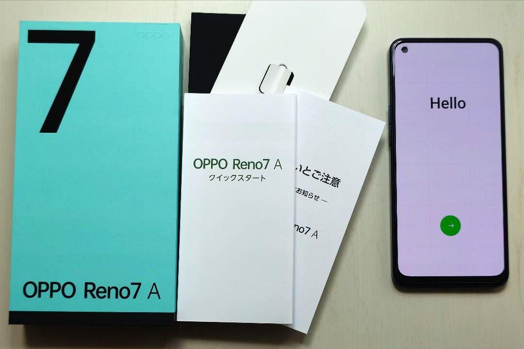 OPPO Reno7 A 本体　ワイモバイル　美品