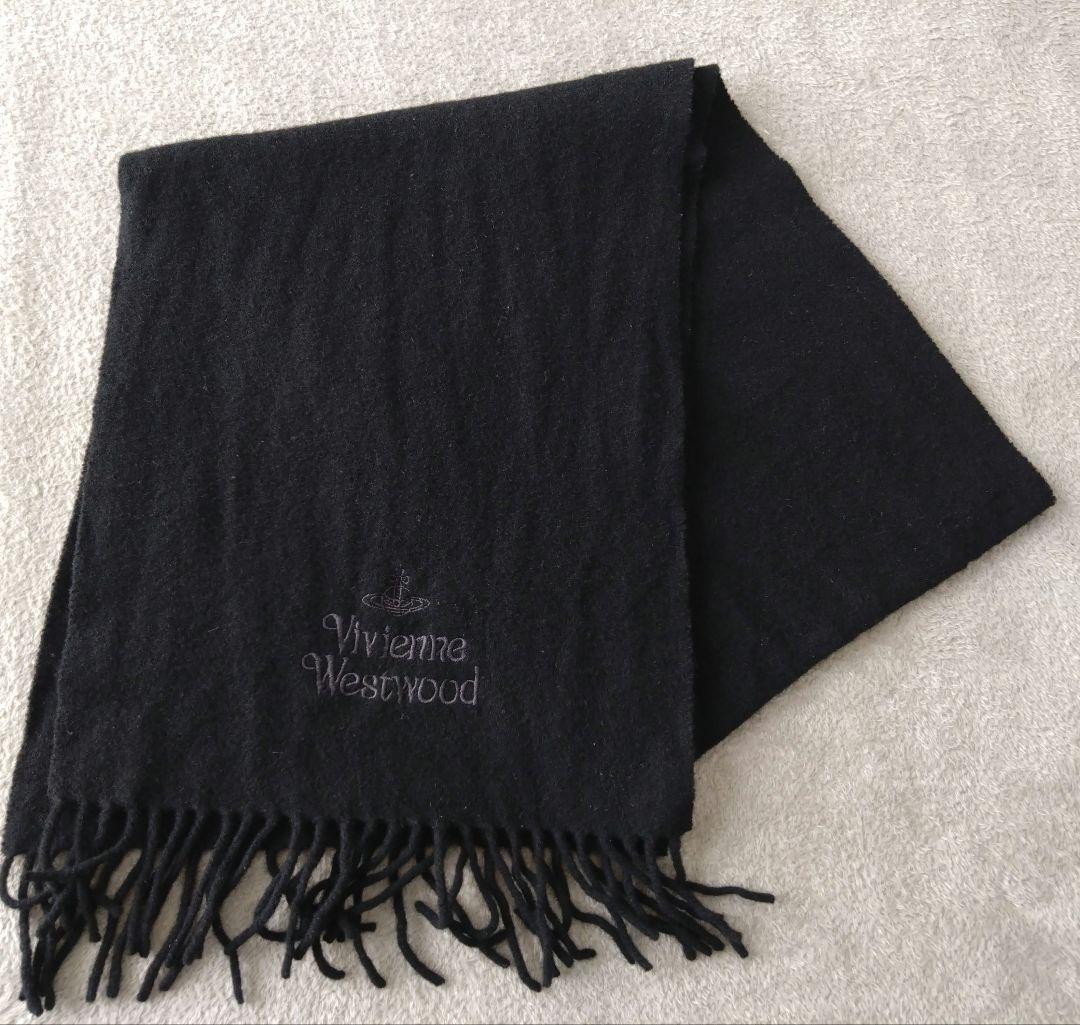 Vivienne Westwood 黒 マフラー ウール nana punk