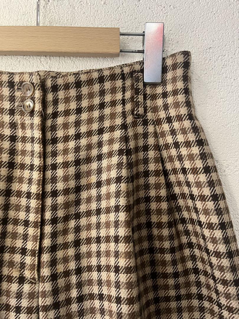 チェック ショーツ ハーフパンツ ワイドショーツ 古着 ノーブランド