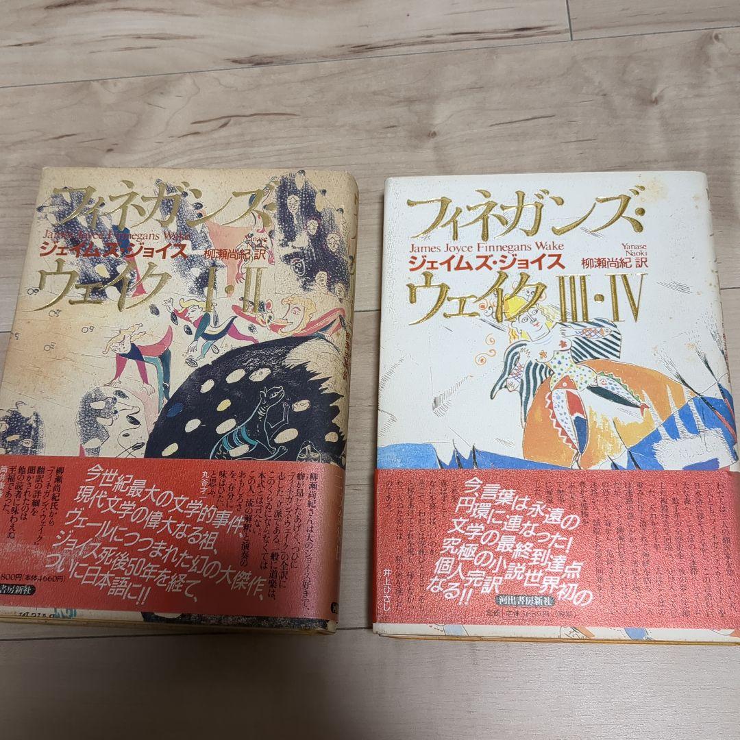 柳瀬尚紀訳 ジェイムズ・ジョイス「フィネガンズ・ウェイク IIV」 全2巻揃 メルカリ