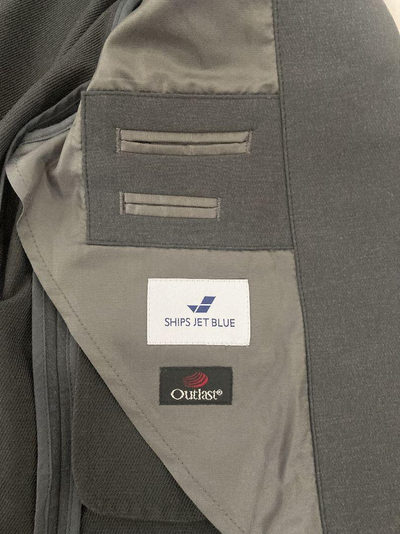 SHIPS JET BLUE 4WAYストレッチ セットアップスーツ チャコール