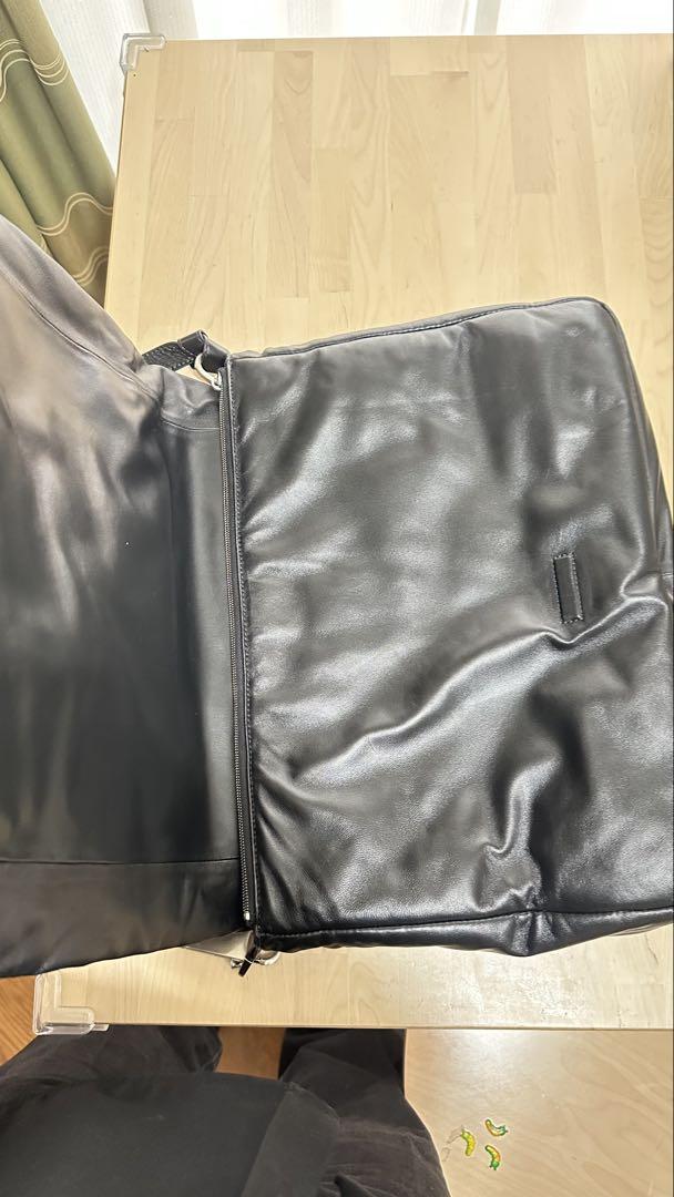 リックオウエンスBIG PILLOW GRIFFINレザーショルダーバッグ