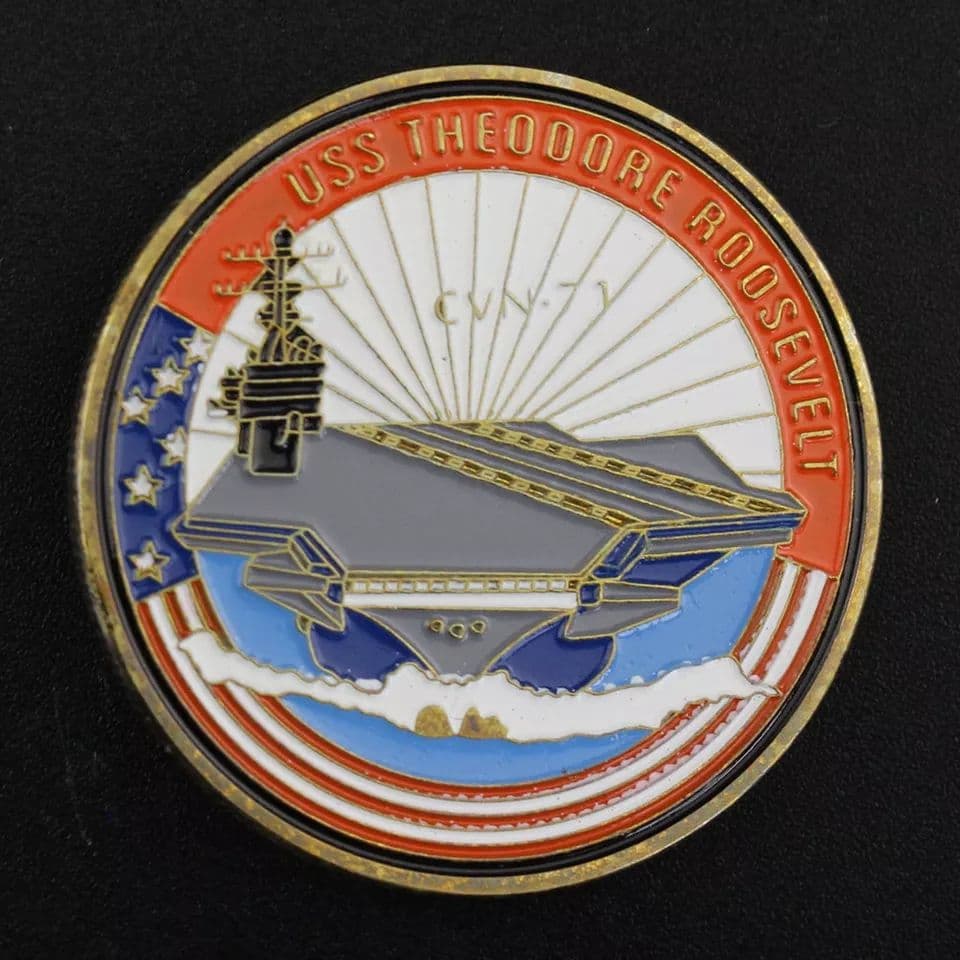 アメリカ合衆国 海軍 セオドア・ルーズベルト & 海軍省 チャレンジコイン メルカリ