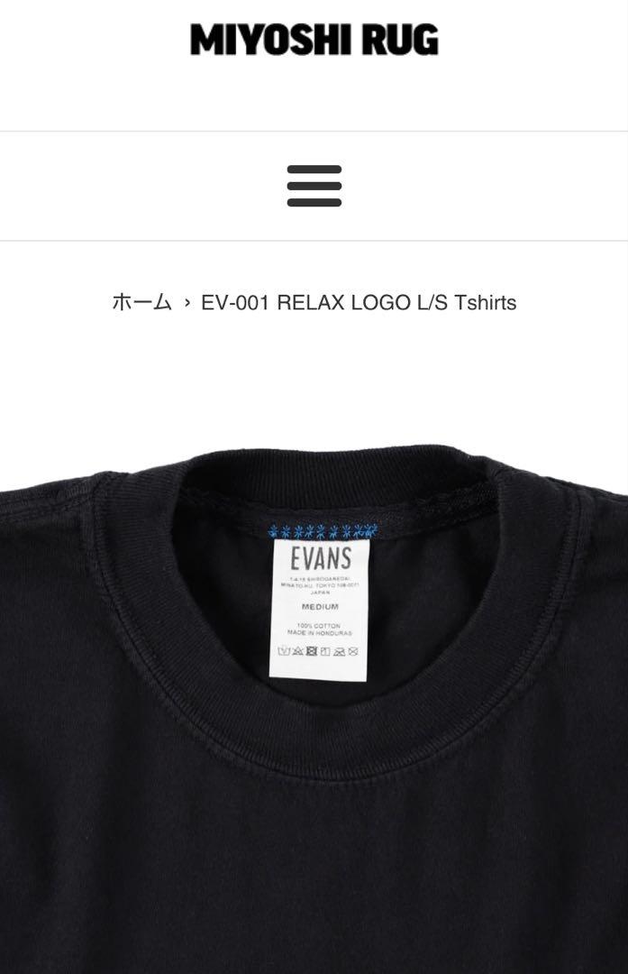 EVANSのロングTシャツ黒 ennoy everyone creek