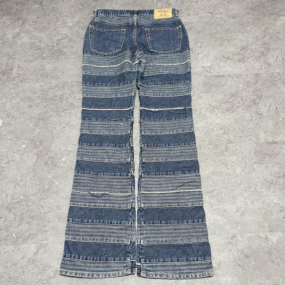 HYSTERIC GLAMOUR スクラッチ　フレアデニム　ツギハギ