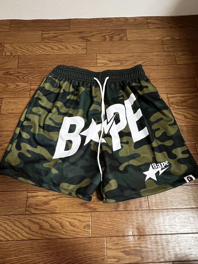 Bape 迷彩ショートパンツ a bathing ape starカモウ - メルカリ
