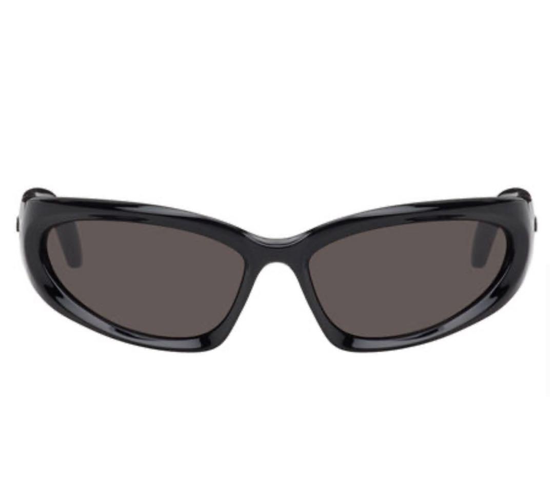 【関税込み】Balenciaga ブラック Tuesday オーバルサングラス Balenciaga Black Tuesday Sunglasses In Black-black-grey