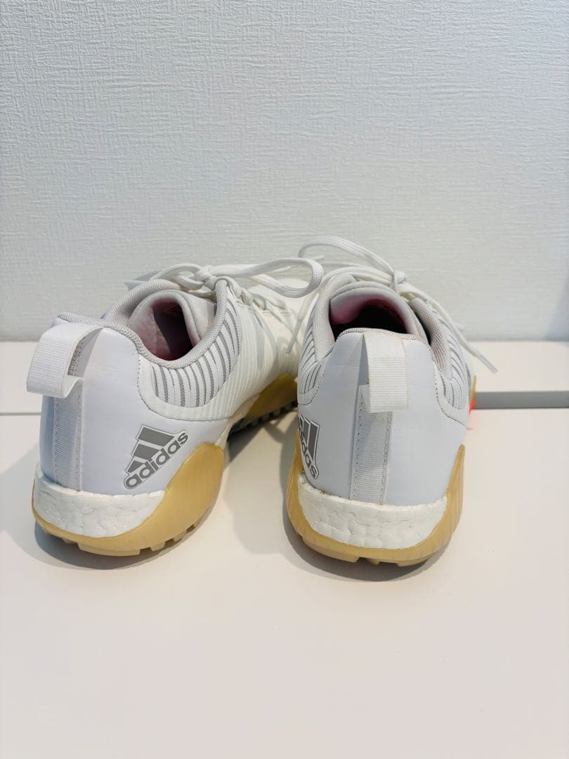 【男女OK】adidas ゴルフシューズ 25.5cm ホワイト BOOST 【男女OK】adidas ゴルフシューズ 25.5cm ホワイト BOOST