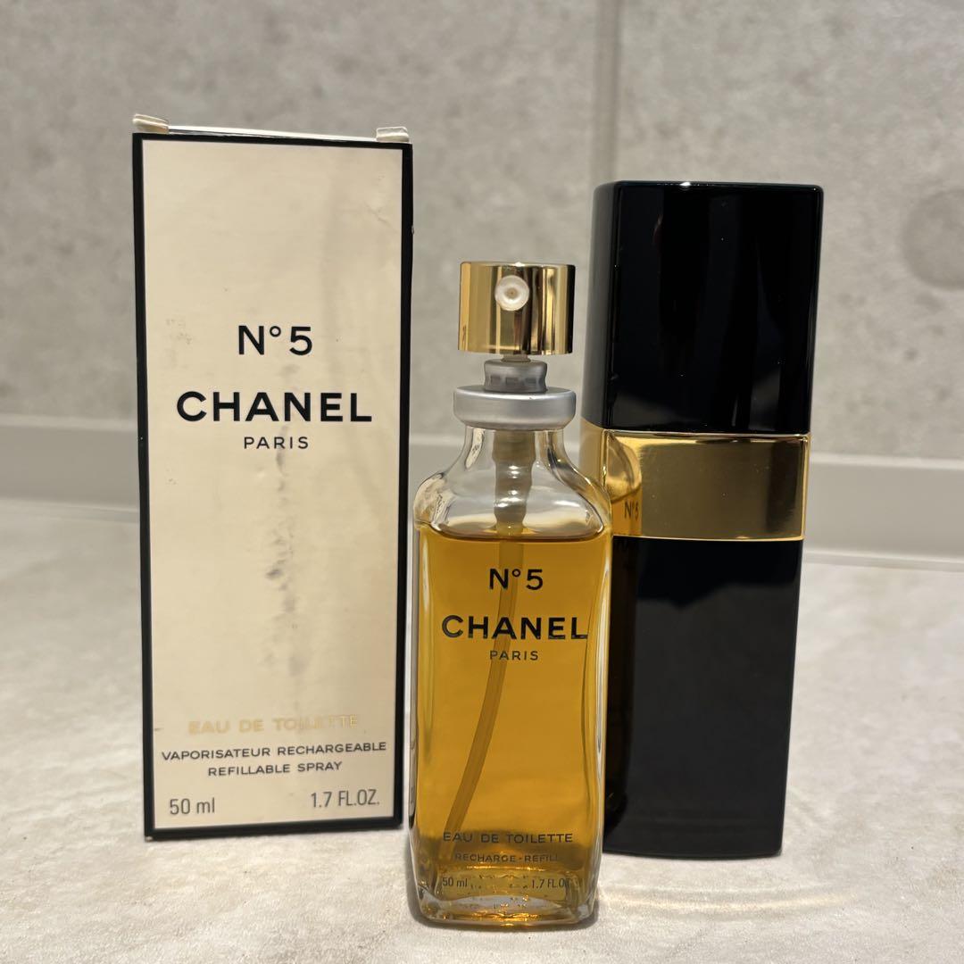 CHANEL N°5 EAU DE TOILETTE 50ml ケース・箱付 - メルカリ
