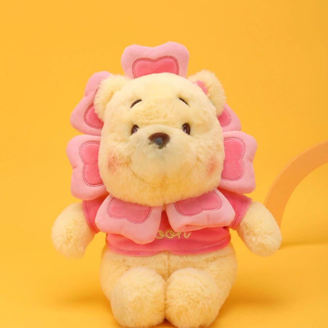 くまのプーさん 花フリルぬいぐるみ 約30cm