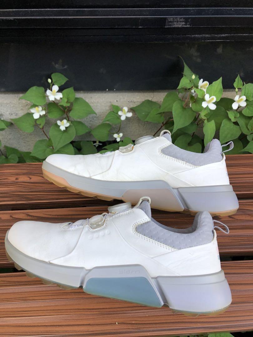 339番 ecco ゴルフシューズ ホワイト37 23.5cmスパイクレス