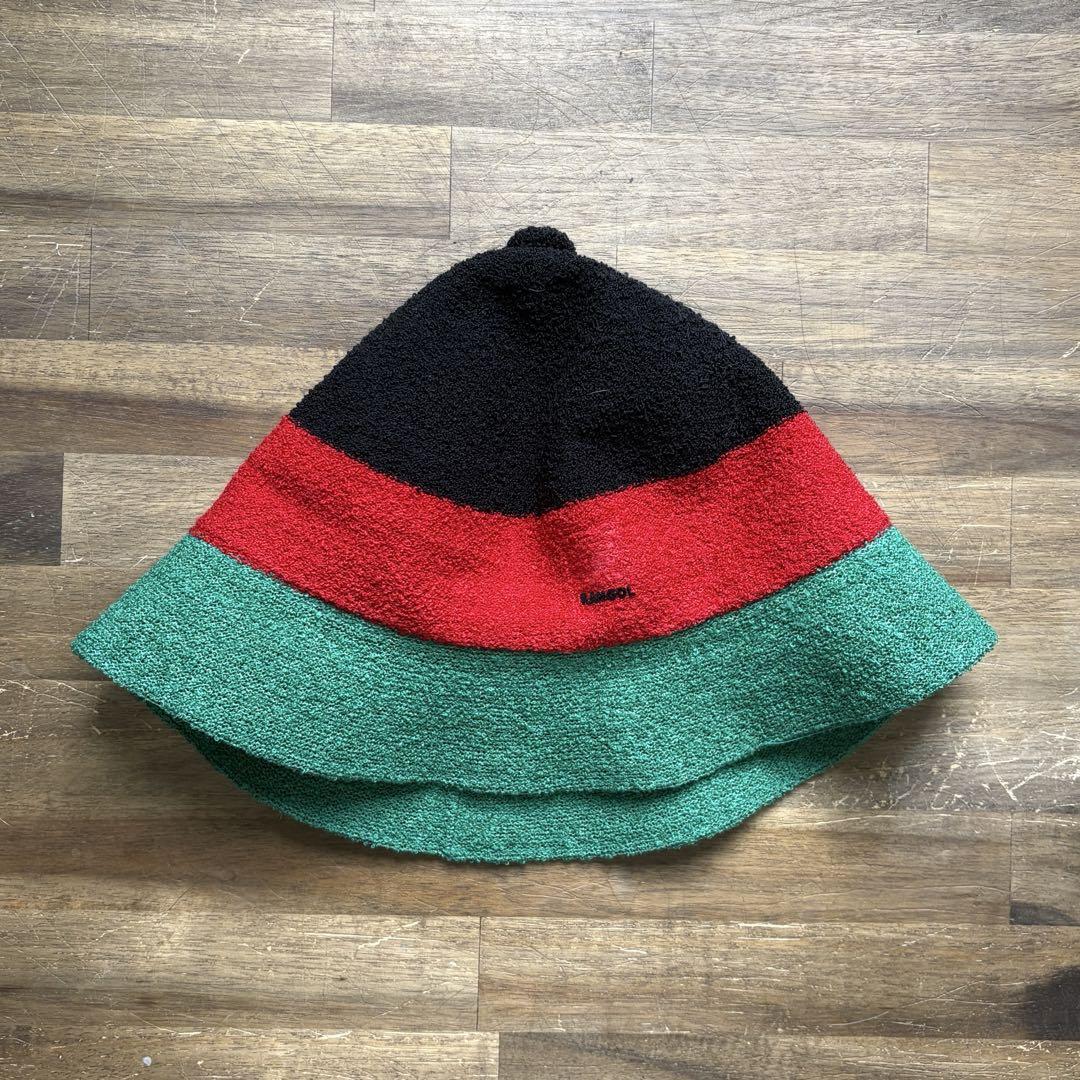 Stussy KANGOLバケットハット タオル地 黒赤緑