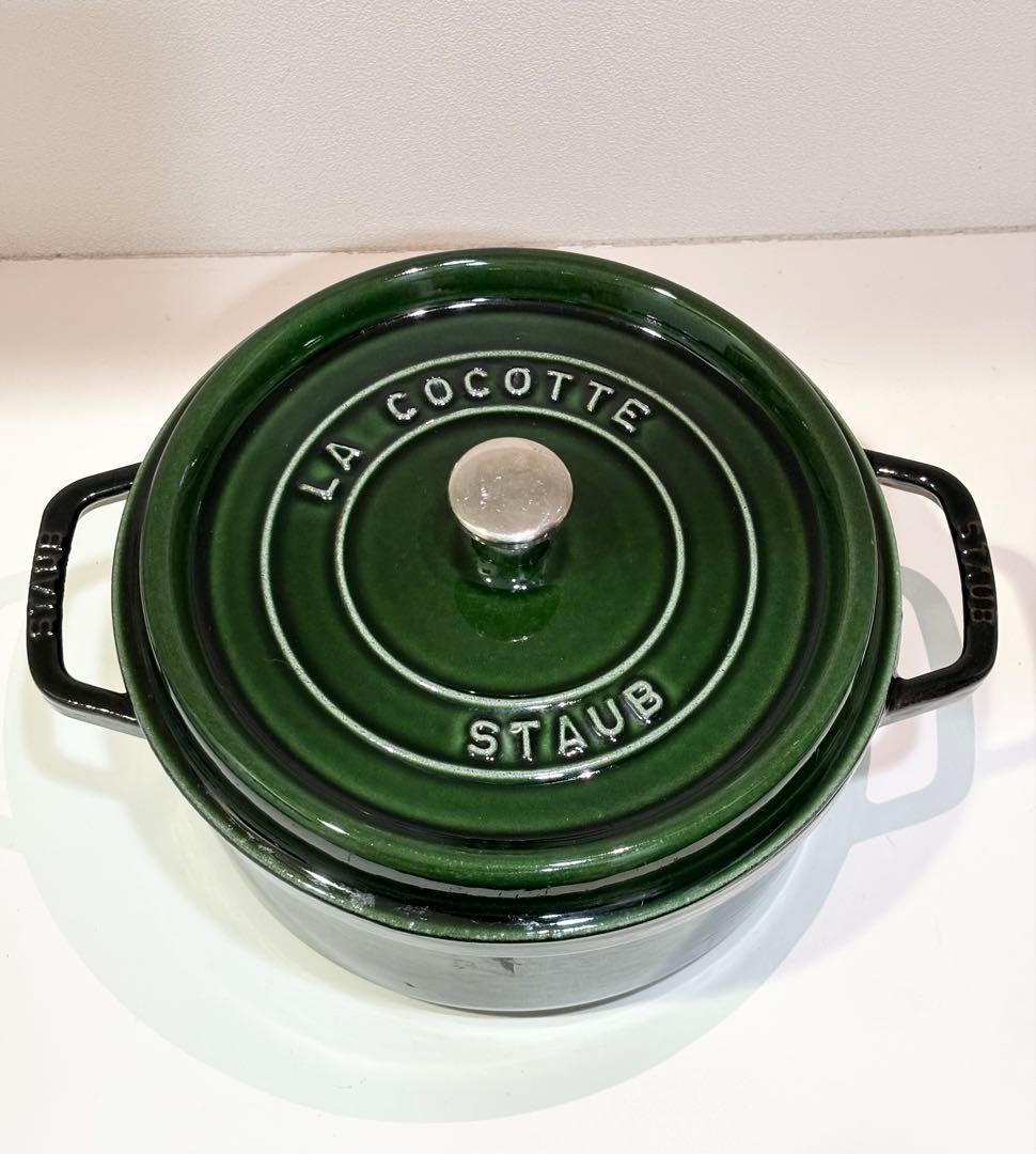STAUB バジルグリーン ココット 24センチ 鋳鉄製 ラウンド ストウブStaub WWW_OPDRERGINERDOGAN_COM