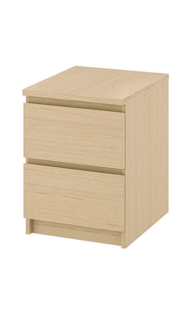 値引き可+引き取り歓迎【〜3/17まで限定販売】IKEA タンスMALM マルム MALM マルム チェスト（引き出し×3）, ホワイト, 80x78 cm - IKEA