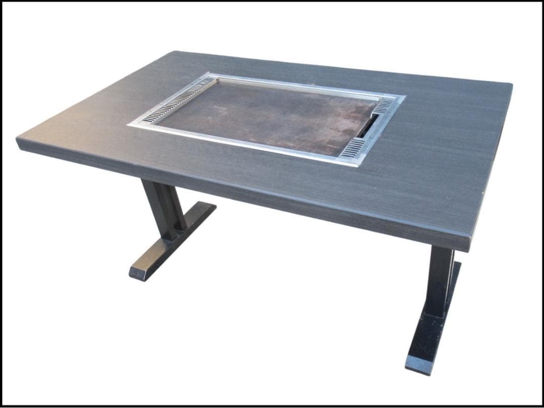 071001-128 お好み焼きテーブル 鉄板テーブル 都市ガス傷や汚れあり