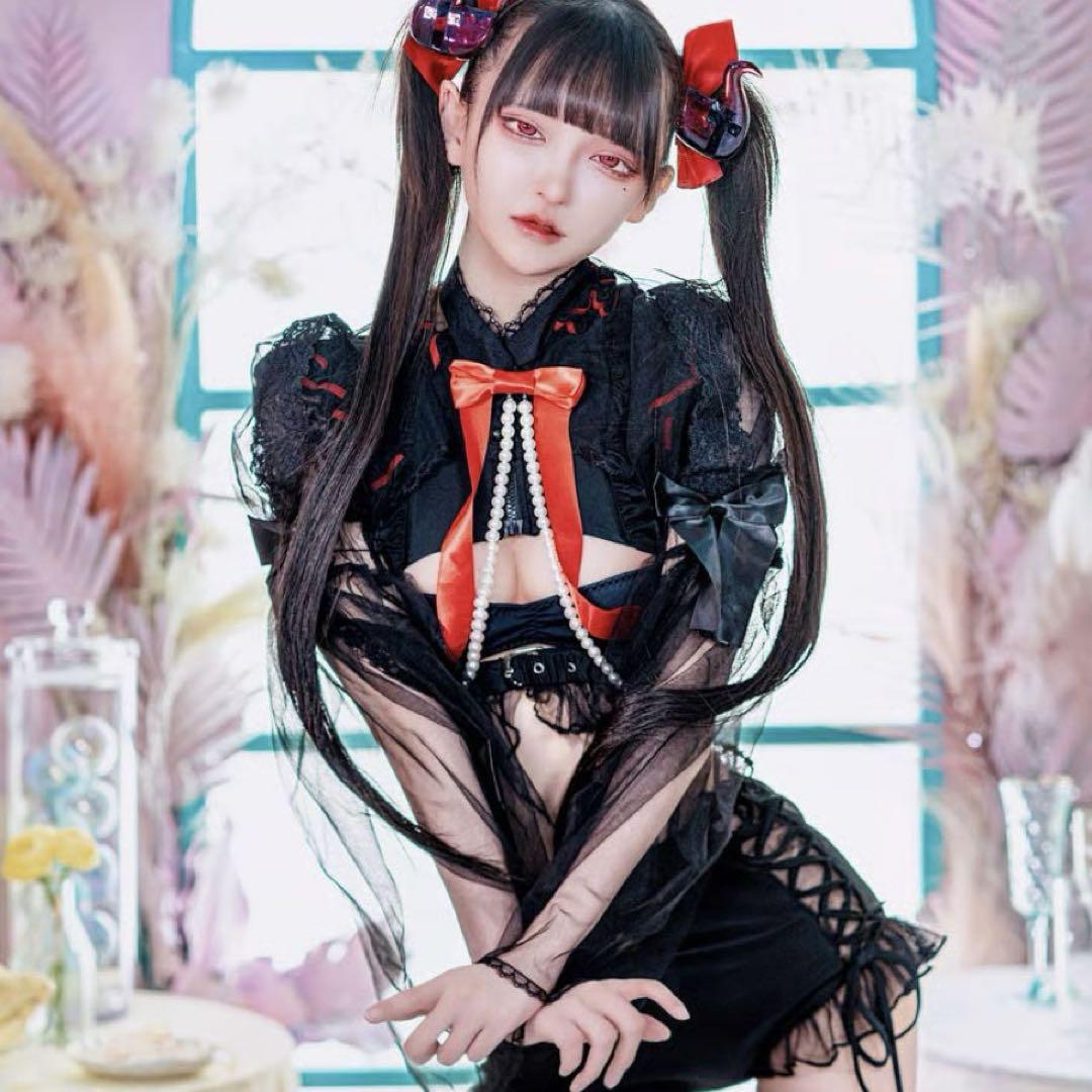 HIDOLATRAL THEODOL デビルスイムウェア-リボンレース姫袖ボレロ