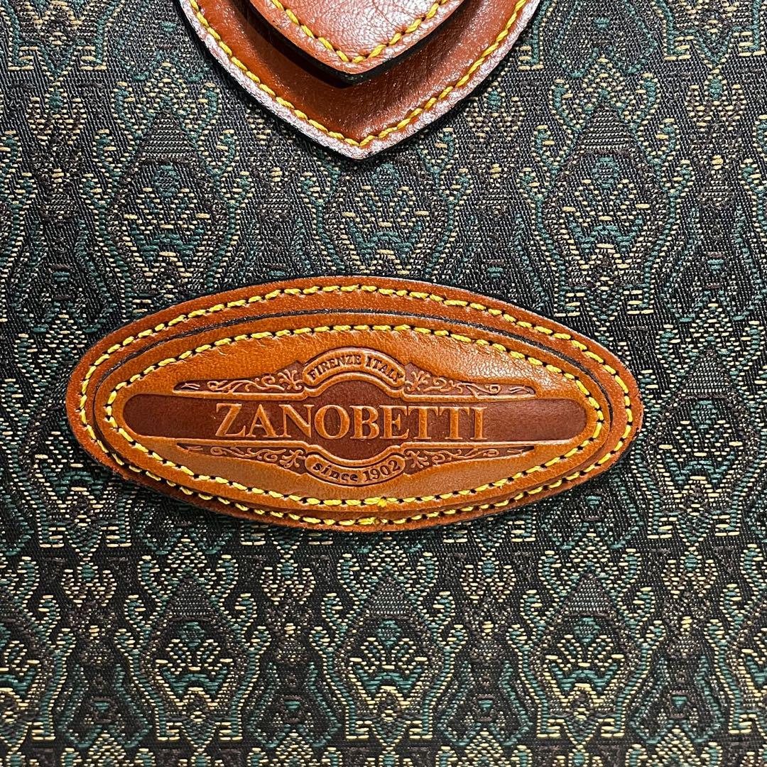 未使用級 ZANOBETTI ダレスバッグ ドクターズバッグ 総柄 大容量
