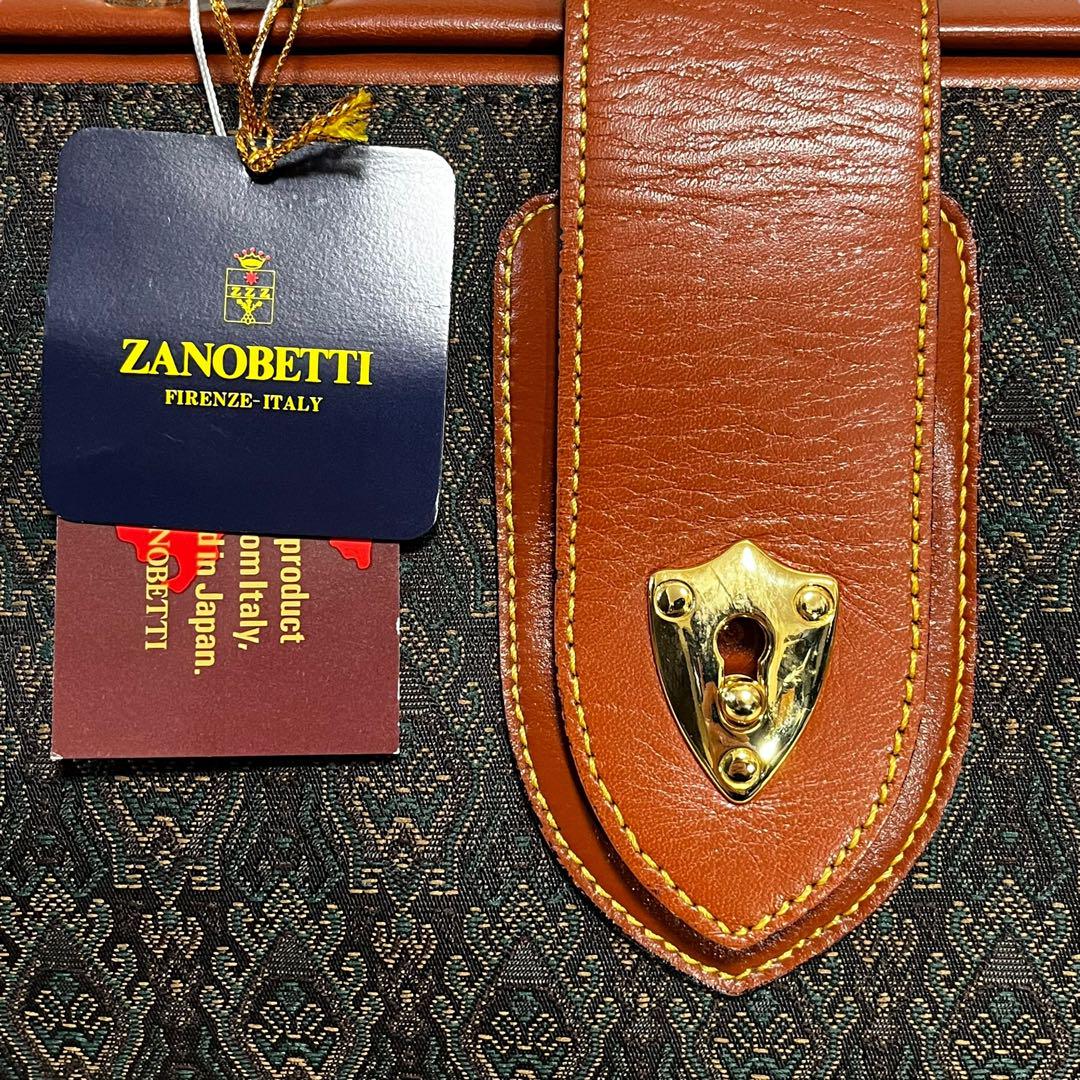 未使用級 ZANOBETTI ダレスバッグ ドクターズバッグ 総柄 大容量