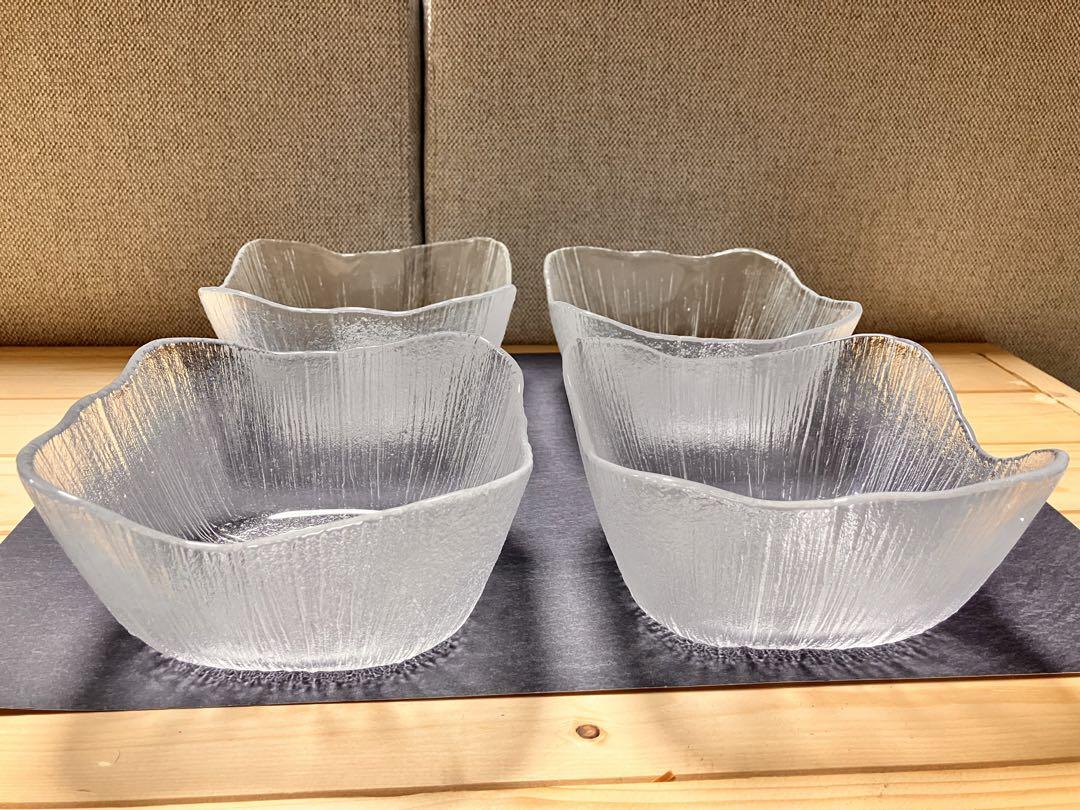 昭和レトロ 東洋佐々木硝子 ガラス中鉢4個セット|mercari商品代購