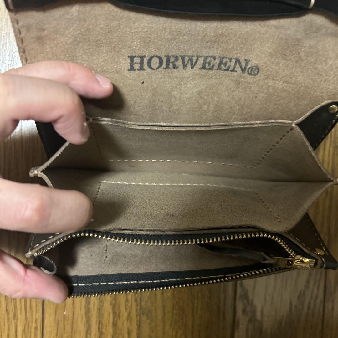 HORWEEN クロムエクセルロングトラッカーウォレット　ハンドメイド