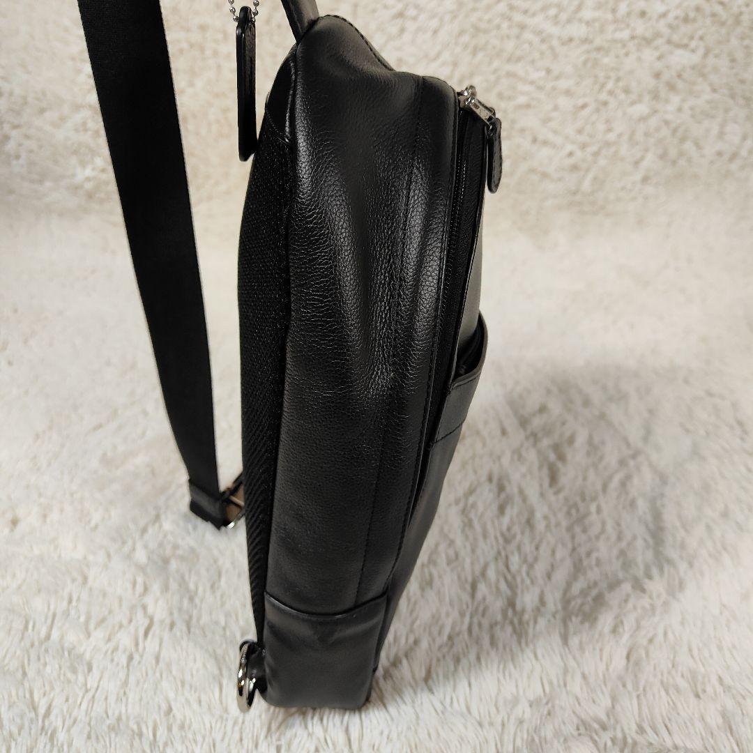 極美品✨COACH オールレザー ボディバッグ ブラック 極美品 F54770