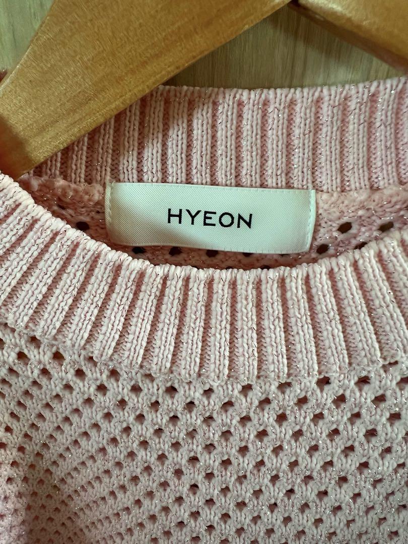 【新品・未使用品・HYEON 】apple pie knit ピンク HYEON apple pie knit アップルパイニットラメ入りピンク