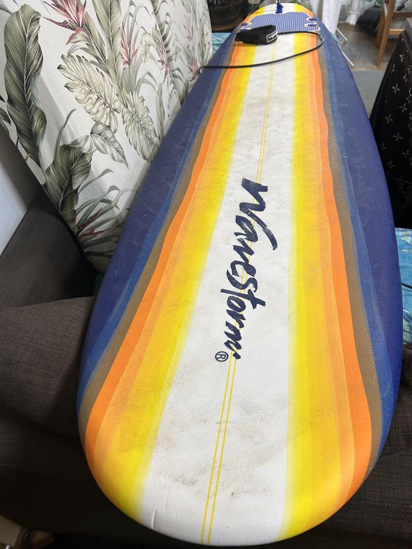 Wavestorm コストコサーフボード8ft ファンボード　フィン、リーシュ付