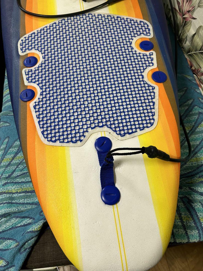 Wavestorm コストコサーフボード8ft ファンボード　フィン、リーシュ付