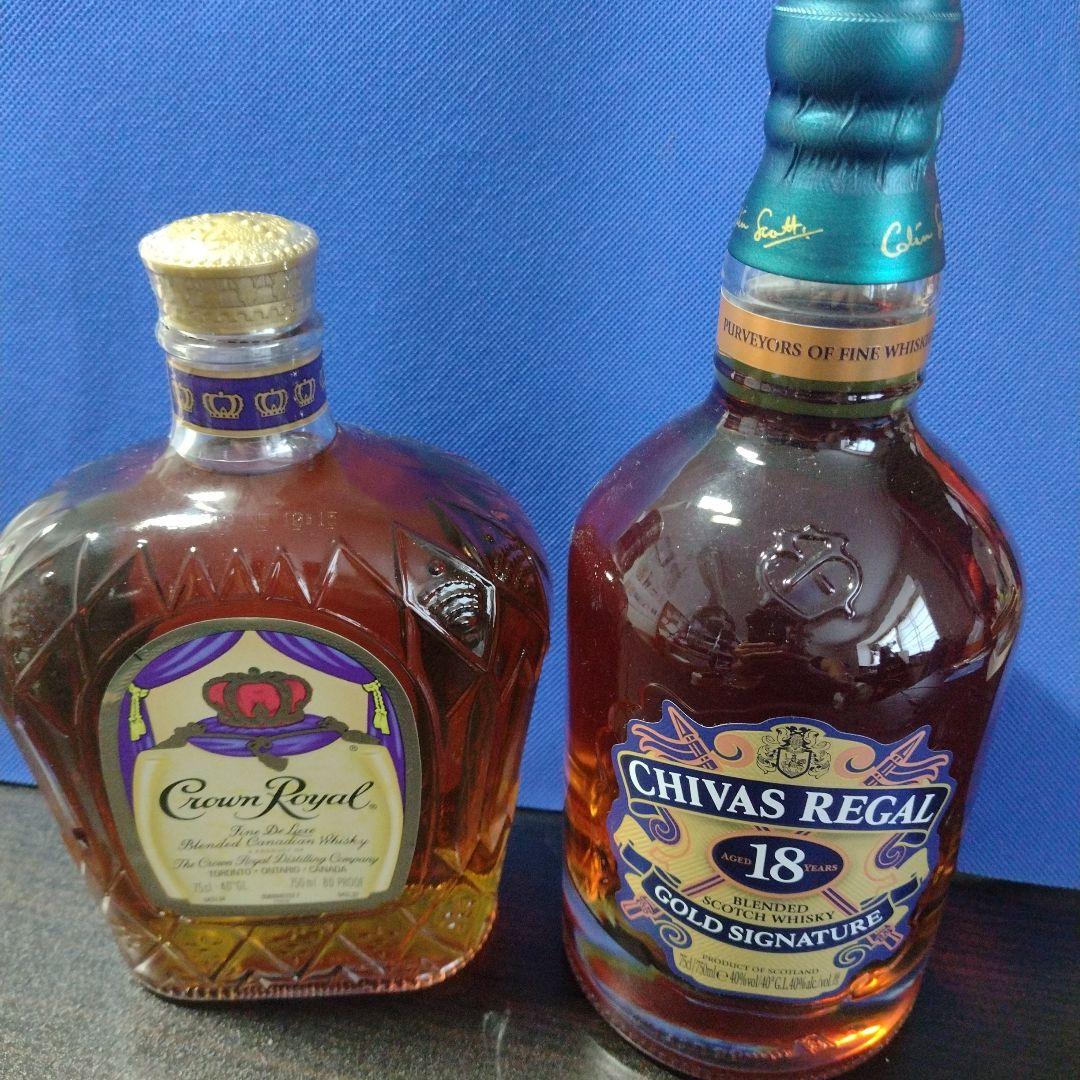 シーバスリーガル 18年 700ml & クラウン ローヤル ２本 未開栓