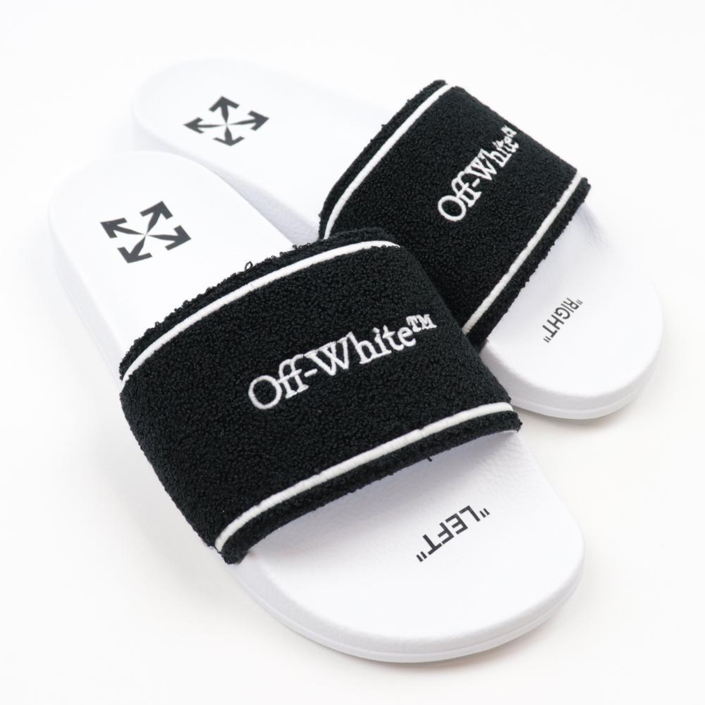 値頃 Off-White ラバースライド サンダル オフホワイト - サンダル