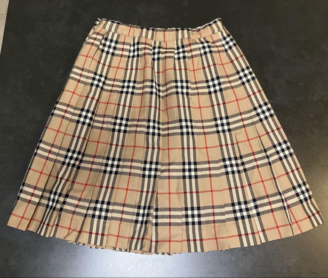 BURBERRYS チェック柄 プリーツスカート 160A