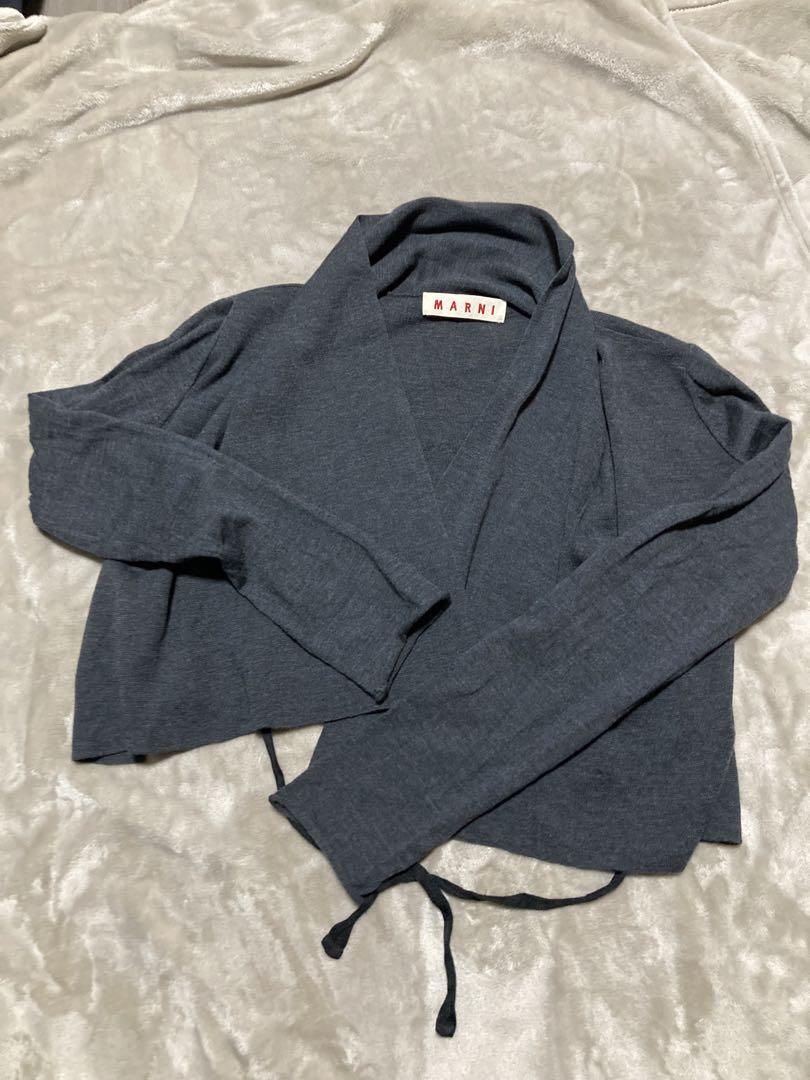 MARNI ダークグレー カーディガン 38サイズ