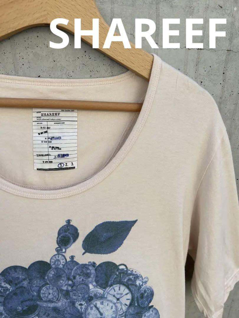 【SHAREEF（シャリーフ）】懐中時計りんご五分袖Tシャツ