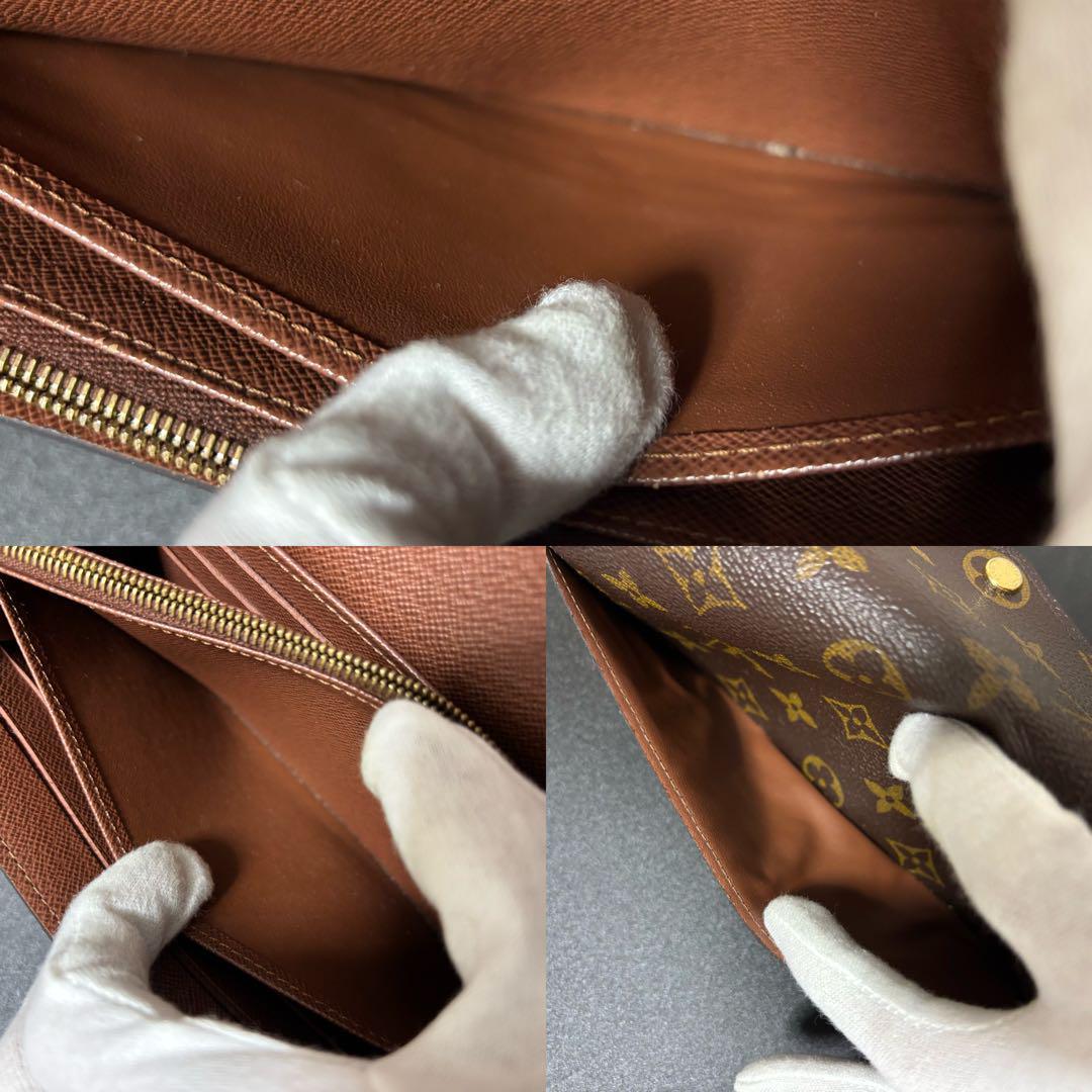 p66 サラ モノグラム ルイヴィトン 長財布 - メルカリ