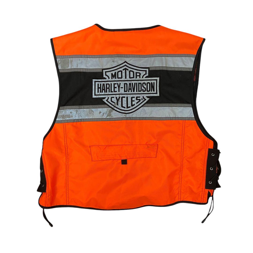 Harley-Davidson ナイロンベスト　リフレクター　オレンジ　3XL