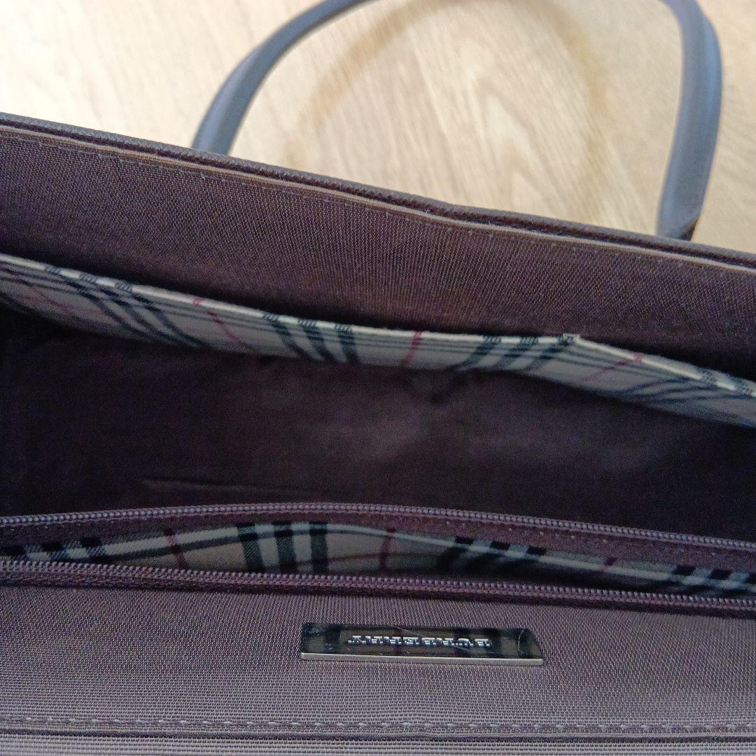BURBERRY ブラウン ハンドバッグ　ダークブラウン　ノバチェック