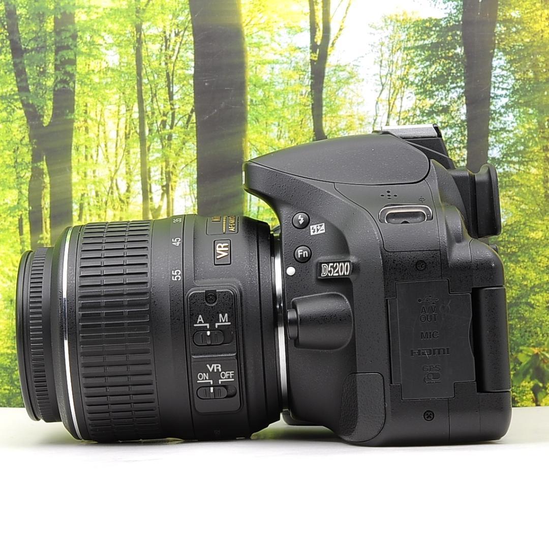 スマホ転送OK☆Nikon D5200一眼レフ☆高画質一眼レフ