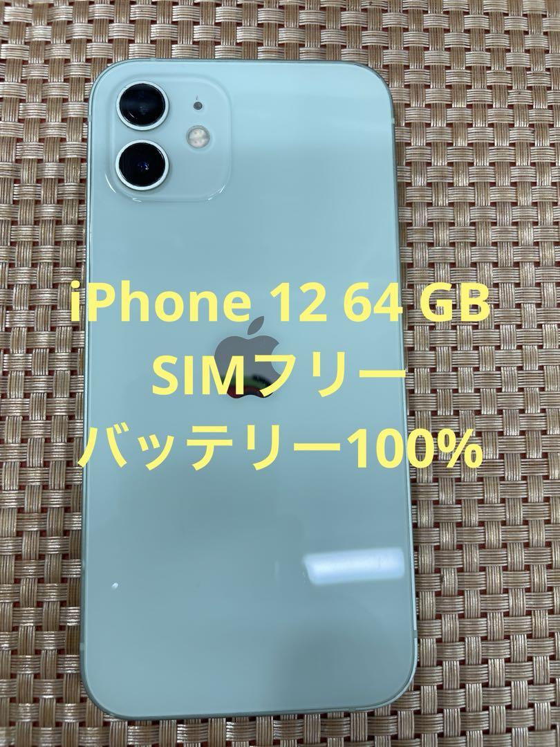 iPhone 12 64 GB グリーンSIMフリー【9570】