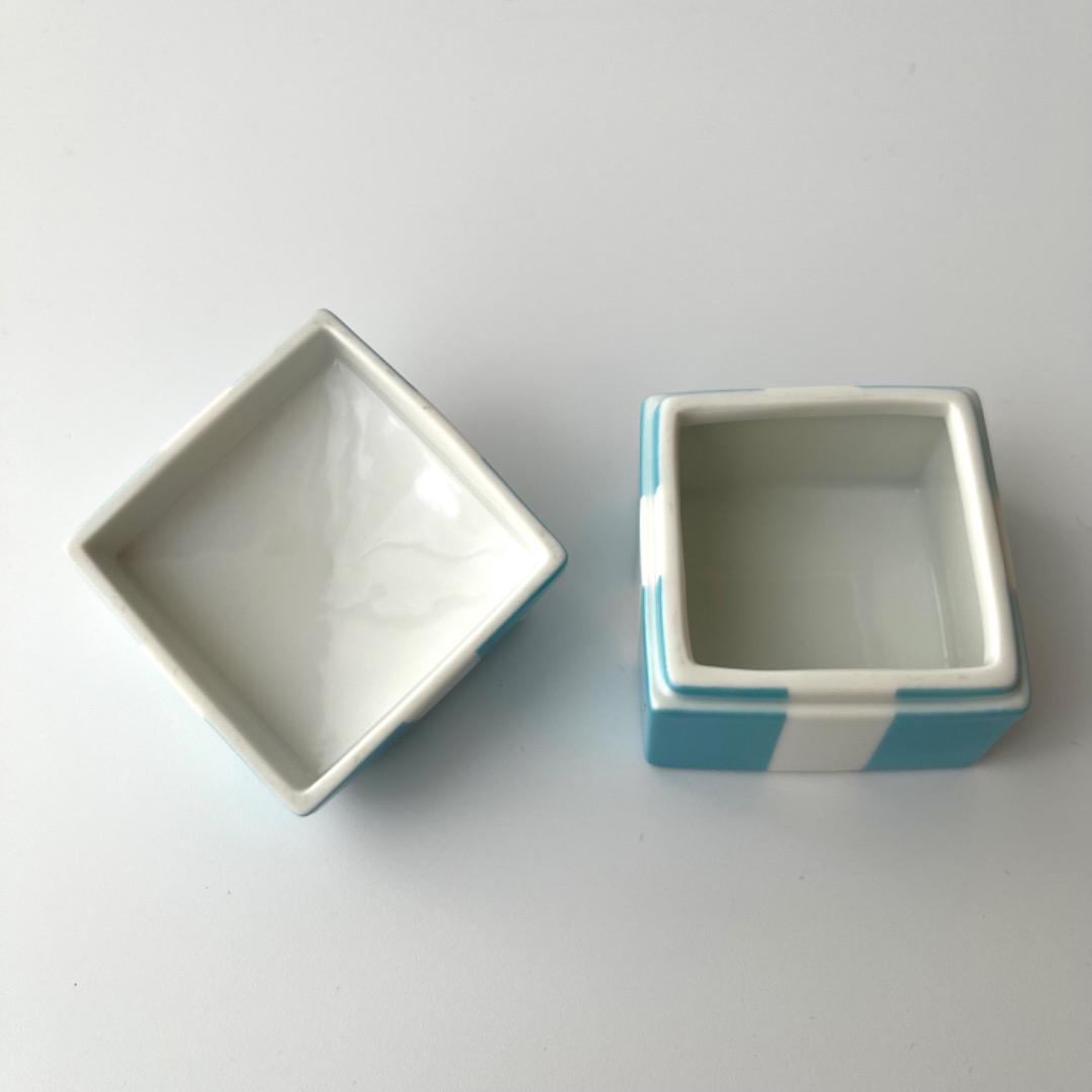 美品 ティファニー Tiffany ミニブルーボウボックス アクセサリーボックス