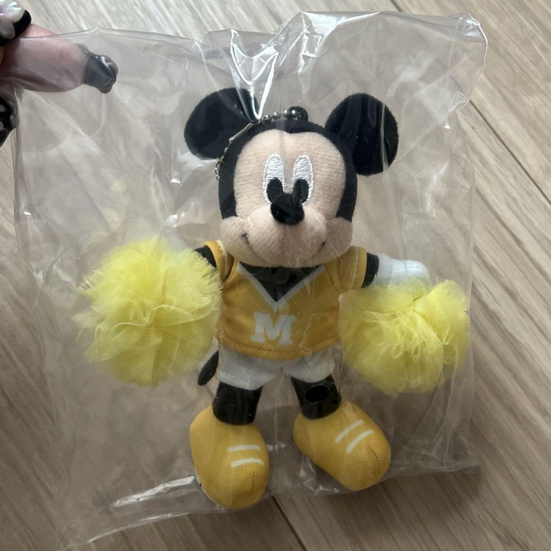ぬいぐるみチャーム　ミッキーネイビー　レッド　イエロー　パープルチアトゥギャ ディズニー チアトゥギャザーシリーズ ミッキーぬいぐるみ