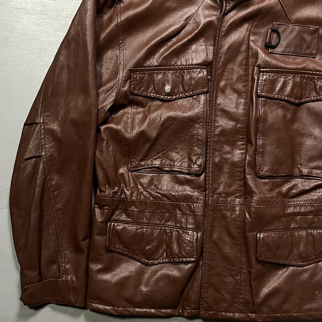vintage レザージャケット　M-65 本革　オールレザー　イングランド製