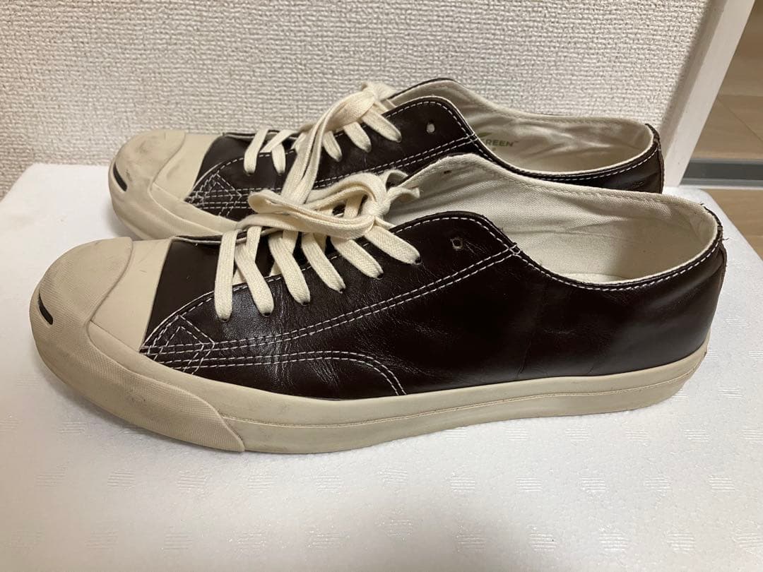 CONVERSE JACKPURCELL OLIVE GREEN LEATHER