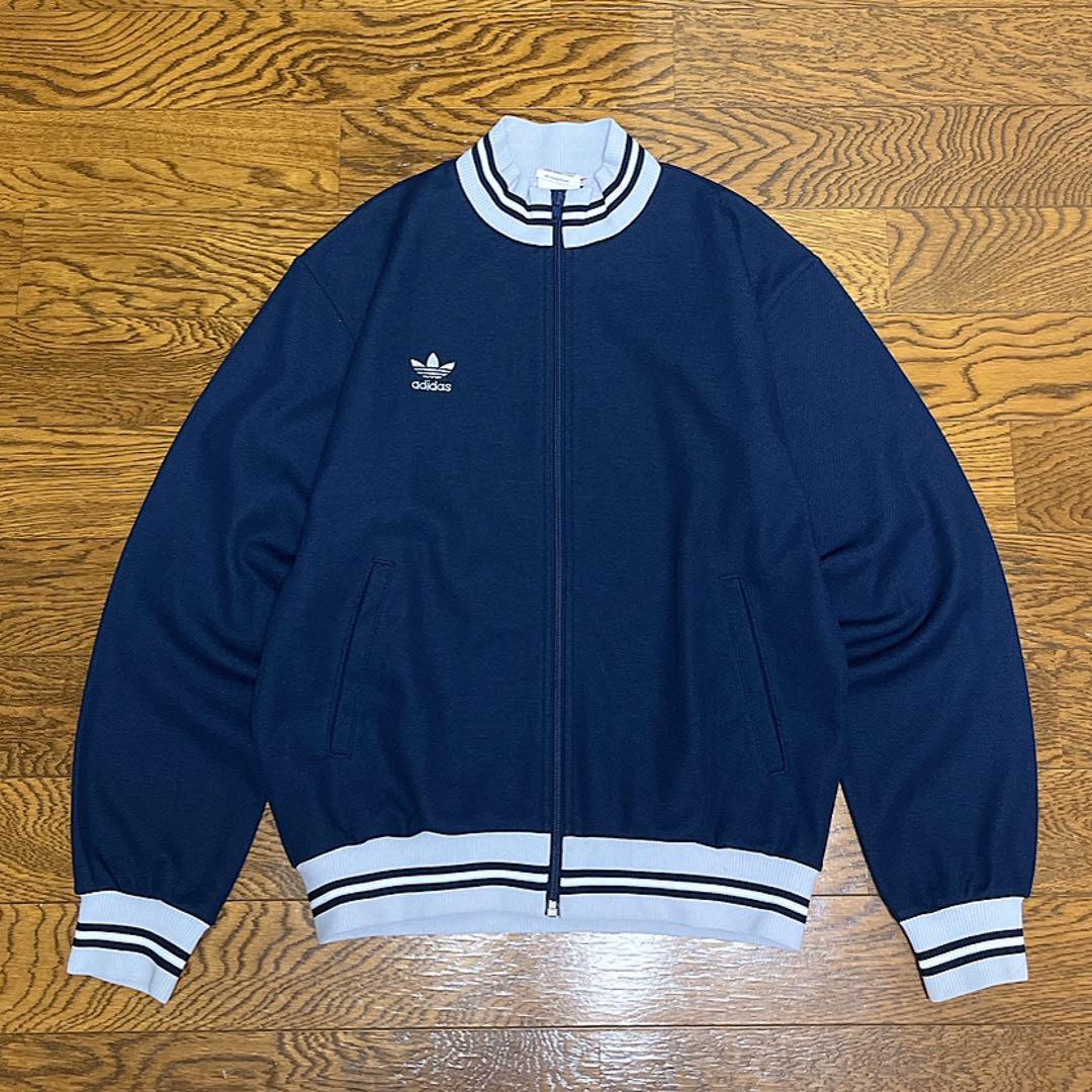 2025年 お歳暮・冬ギフト特集 adidas 80s アディダス ネイビー デサント製 トラックジャケット ジャケット・アウター