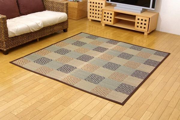 新品＊純国産 ＊い草ござカーペット＊江戸間１０帖４３５×３５２センチ＊両面使用可