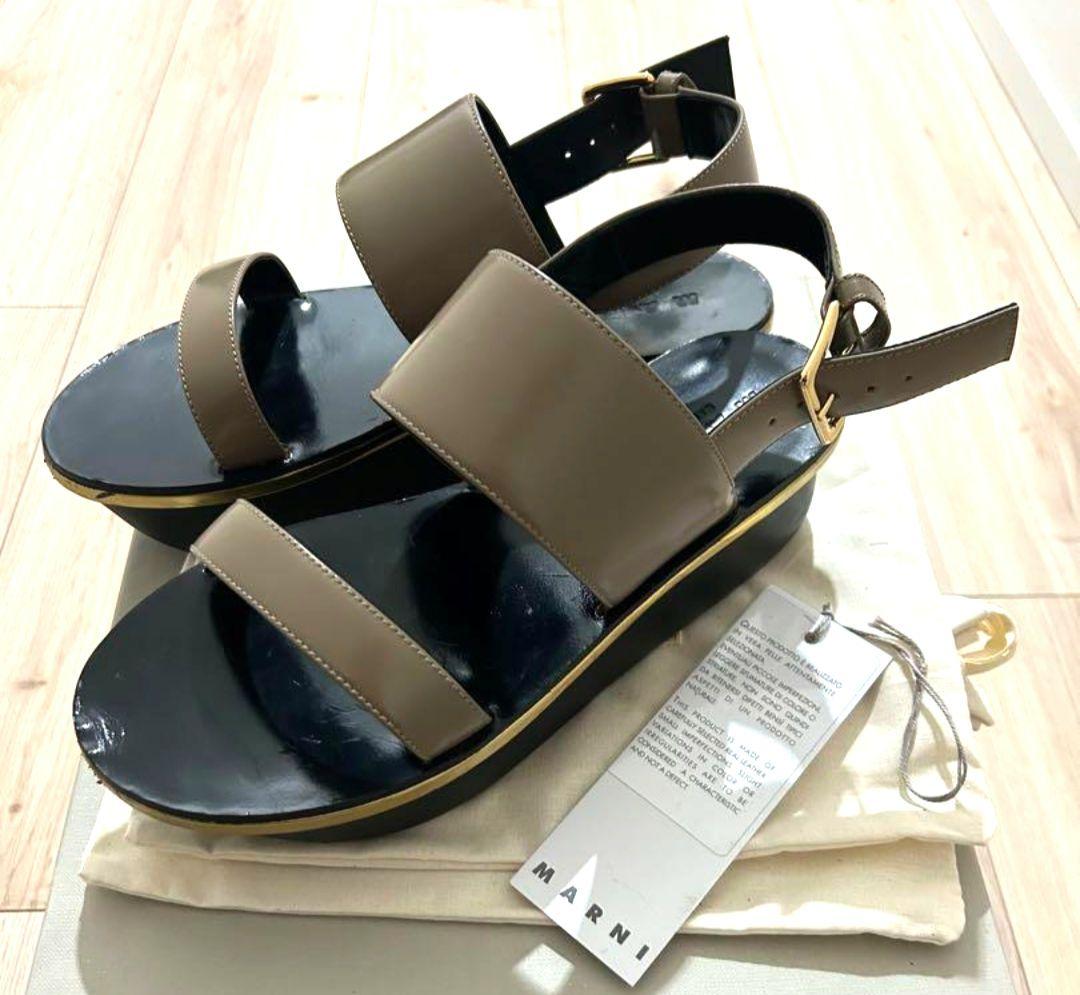 MARNI カーキサンダル 38 - メルカリ